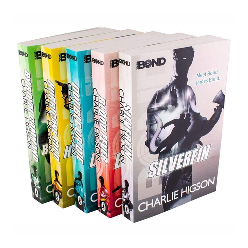 5pc Young Bond Collection Adventure Reading Book Set 12y+