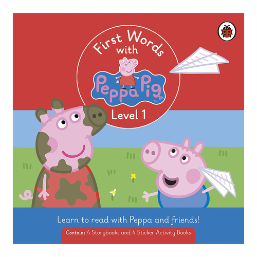 8pc First Words w/ Peppa Pig Kids Reading Book Set Lvl1