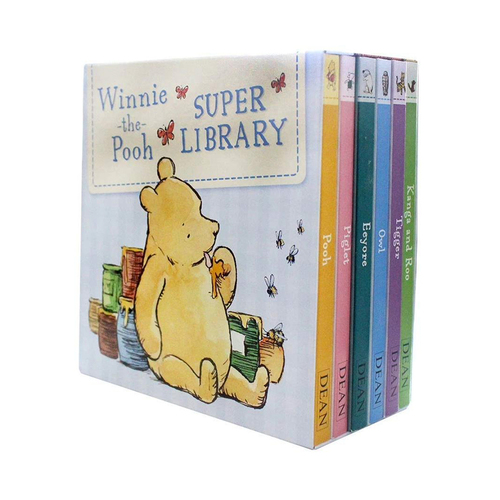 6pc Winnie The Pooh Super Library Reading Book 3y+