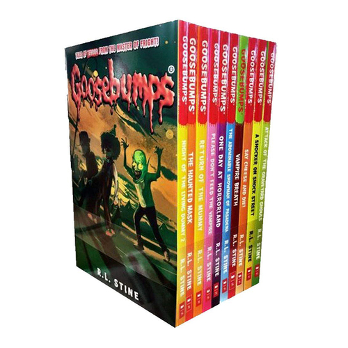 10pc Goosebumps Horror Land Classic Series Reading Book Set 8y+