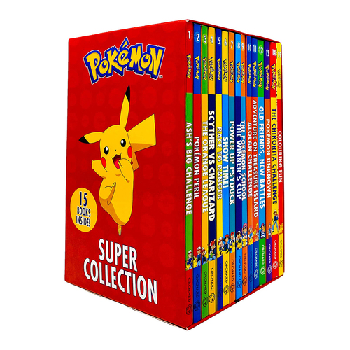 15pc Pokemon Super Collection Kids Reading Book 8y+