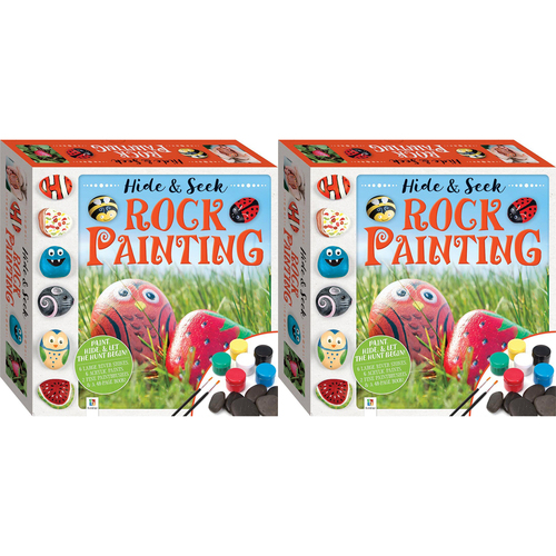 2x Craft Maker Hide and Seek Rock Painting Craft Activity Kit 6y+