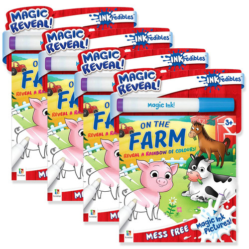 4x Inkredibles: Magic Ink Pictures On the Farm Activity Kit 3y+