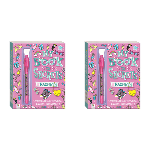 2PK Hinkler Fashion My Book Of Secrets Creative Journal Kids 7-14y