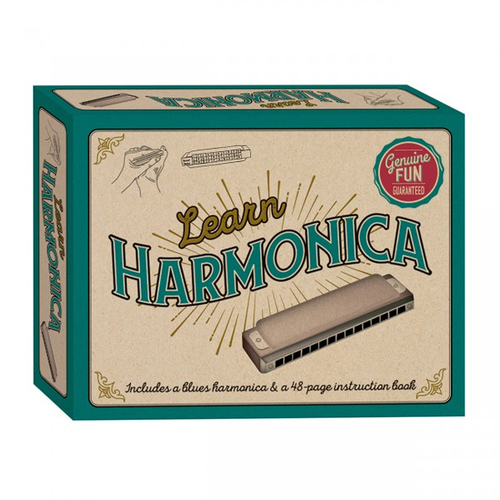 Hinkler 17x22cm Learn Harmonica w/ Book Set Musical Instrument
