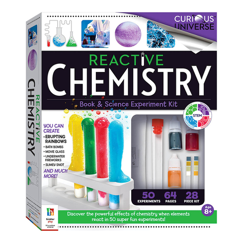 Curious Universe Reactive Chemistry Book And Science Kit 8y+