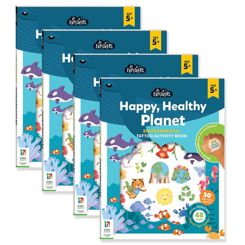 4x Junior Explorers Activity Book Happy, Healthy Planet! Book 5y+