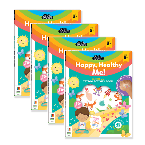 4x Junior Explorers Activity Book Happy, Healthy Me! Childrens Book 5y+