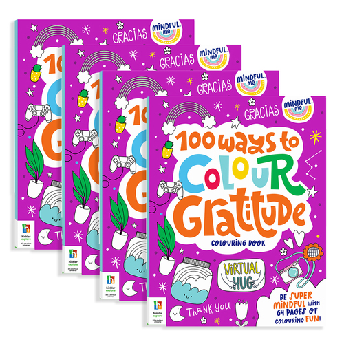 4x Elevate Mindful Me00 Ways to Colour Gratitude Childrens Book 6y+
