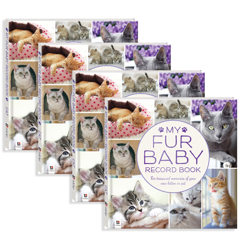 4x Paper Journey My Fur Baby Record Book Cat Memory Keepsake Book 