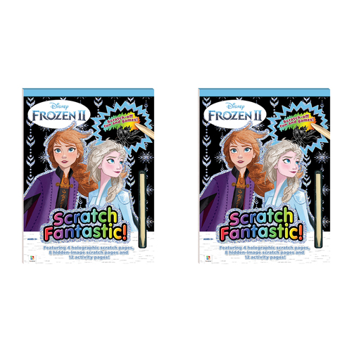 2x Kaleidoscope Scratch Fantastic: Frozen 2 Activity Book 3y+