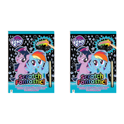 2x Kaleidoscope Scratch Fantastic: My Little Pony Activity Book 3y+