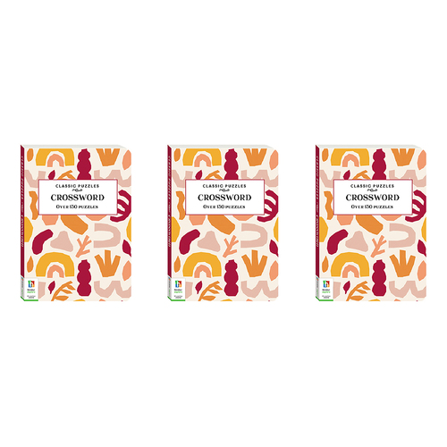 3x Solve It! Classic Puzzle Books: Crossword Adult Puzzle Book 