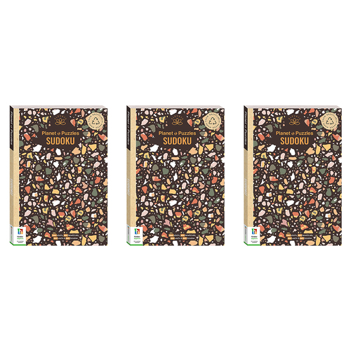 3x Elevate Planet Puzzles: Sudoku Adult Puzzle Activity Book 