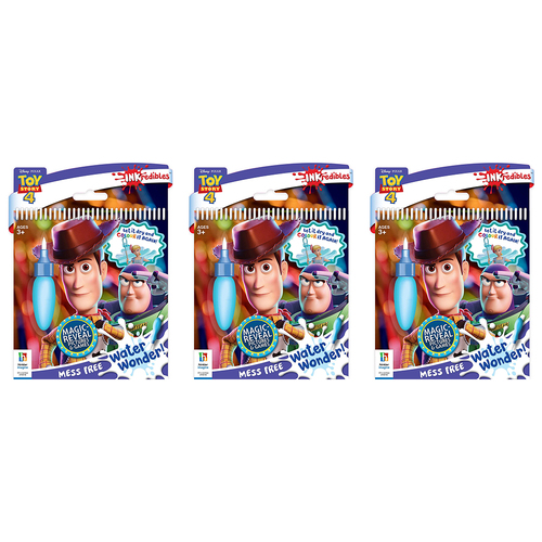 3x Inkredibles Toy Story 4 Water Wonder Colouring Activity Kit 3y+