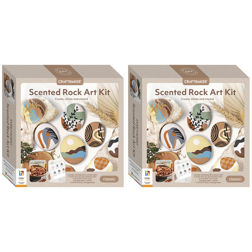 2x Craft Maker Scented Rock Art Kit Sensory Craft Activity Kit 