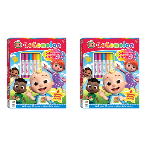 2x Kaleidoscope Colouring Kit CoComelon Colouring Activity Kit 6y+
