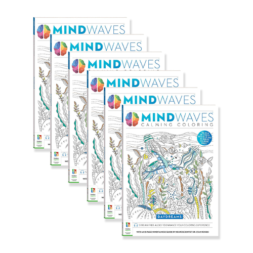6x Art Maker Mindwaves Calming Coloring Daydreams Adult Activity Book 