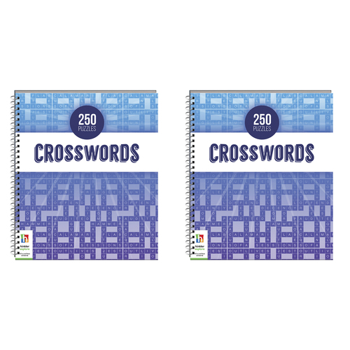 2x Solve It! 250 Puzzles Crosswords Adults Puzzles Book 