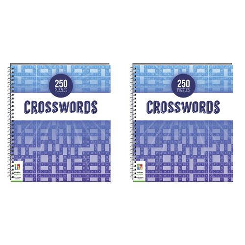 2x Solve It! 250 Puzzles Crosswords Adults Puzzles Book 