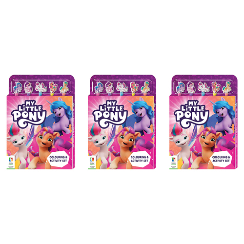 3x Kaleidoscope My Little Pony Colouring & Activity Set Kids Book 3y+