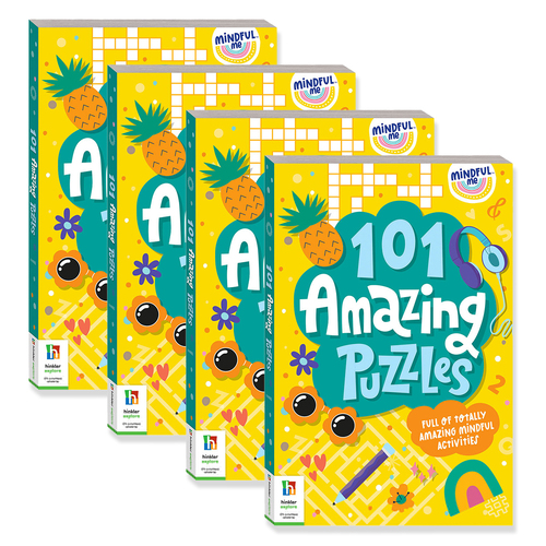4x Elevate Mindful Me Amazing Puzzles Childrens Puzzle Book 
