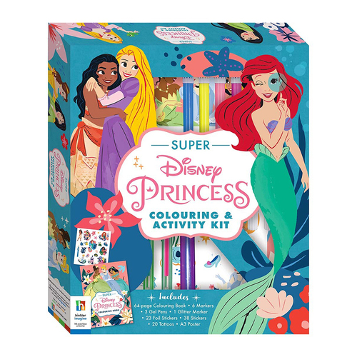 Kaleidoscope Super Disney Princess Colouring & Activity Kit 6y+