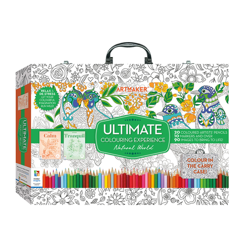Art Maker Ultimate Colouring Experience Colour In Carry Case Adults