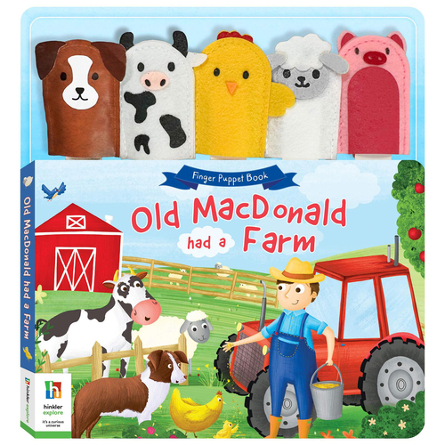 Building Blocks Old MacDonald Had a Farm Felt Finger Puppet Baby Learning Book 4+