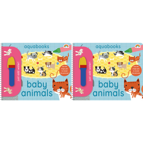 2PK Really Decent Books Aquabooks Kids/Children Activity Book Baby Animals 3y+