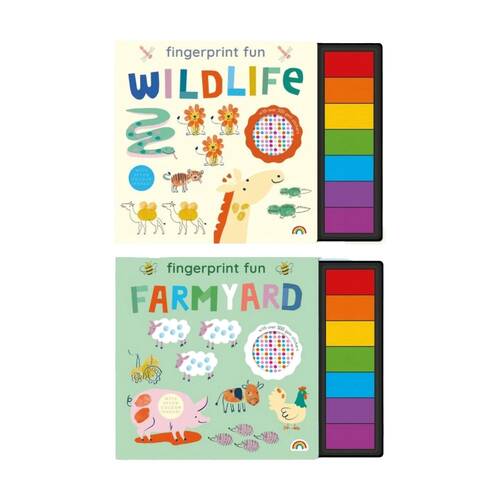 Really Decent Books Fingerprint Fun Farmyard & Wildlife Kids Activity Books 3y+