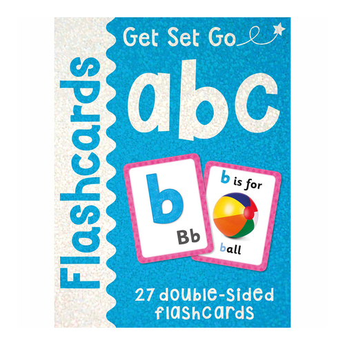 4PK Miles Kelly Get Set Go Letters/Numbers Learning Flashcards
