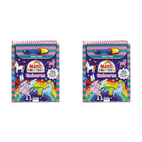 2PK Inkredibles Magic Painting Unicorns Kids/Children Activity Book
