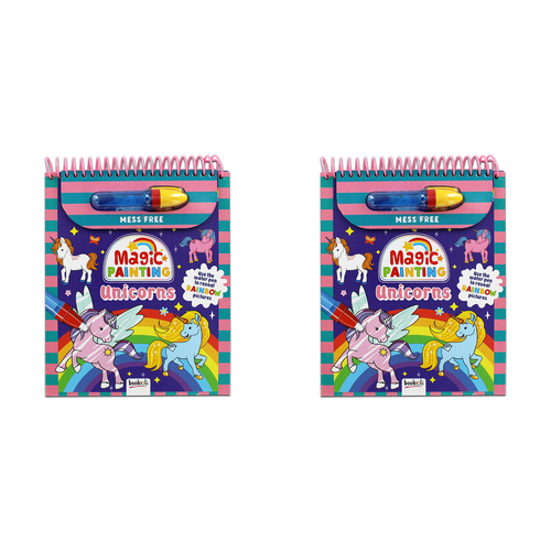 2PK Inkredibles Magic Painting Unicorns Kids/Children Activity Book