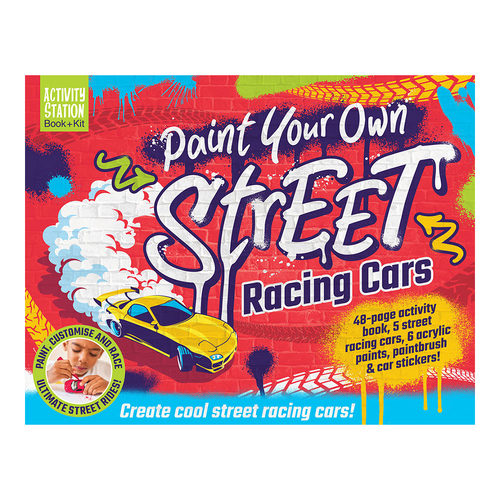 Activity Stations Paint Your Own Street Racing Cars Art Craft Kit 5y+