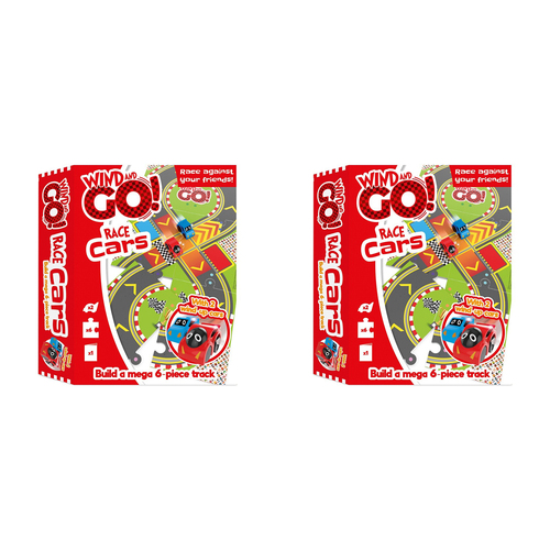 2PK Bookoli Wind & Go Race Cars DIY Kit Kids/Children Toy