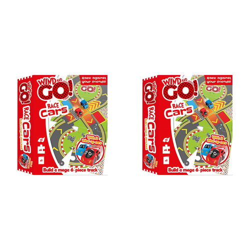 2PK Bookoli Wind & Go Race Cars DIY Kit Kids/Children Toy
