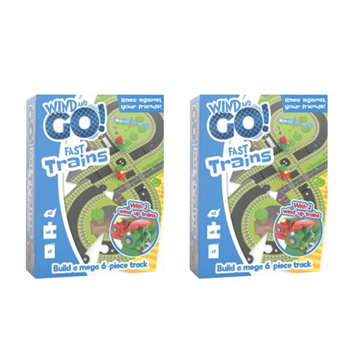 2PK Bookoli Wind & Go Trains DIY Kit Kids/Children Toy