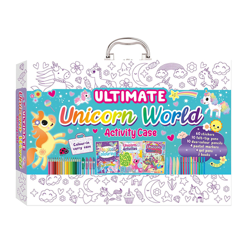 Bookoli Ultimate Play Case: Unicorn World Activity Case Craft Kit 