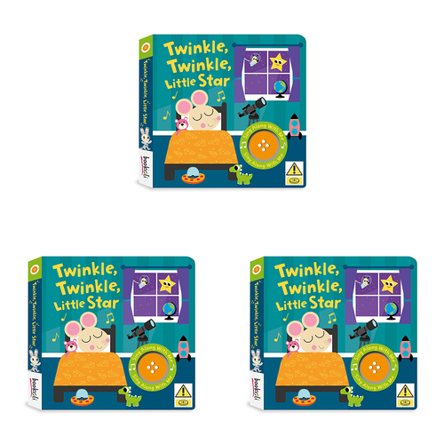 3PK Bookoli Twinkle, Twinkle Little Star Sing Along Book Kids/Children