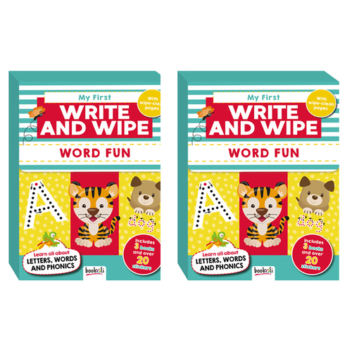 2PK Sticker And Activity Pack Word Fun Kids/Children Activity Learning Kit
