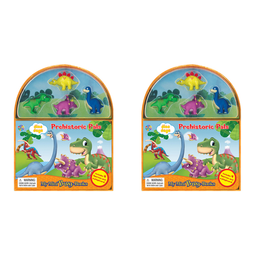 2PK Dinos Mini Busy Kids/Children Educational Book 3y+