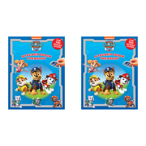 2PK  Paw Patrol Sticker Treasury Kids/Children Educational Book 3y+