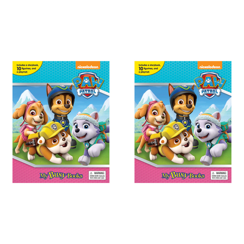 2PK Paw Patrol Girls My Busy Book Kids Activity Kit 3y+