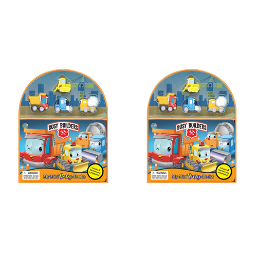 2PK Busy Builders Mini Busy Kids/Children Educational Book 3y+