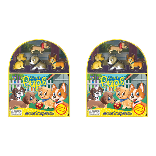 2PK Puppies Mini Busy Kids/Children Educational Book 3y+