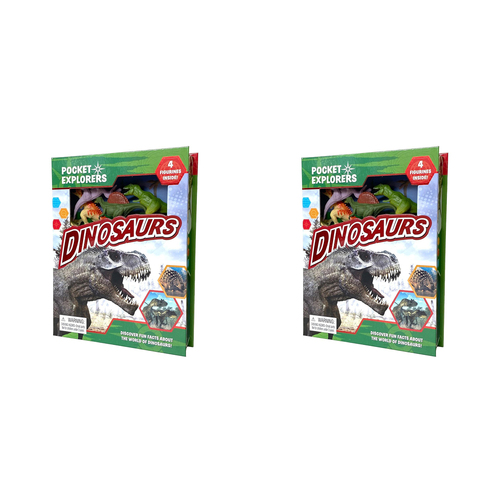 2PK Dinosaurs Pocket Explorers Kids/Children Educational Book 3y+