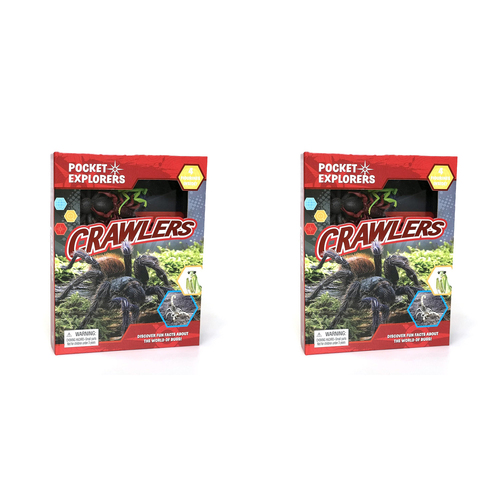 2PK Crawlers Pocket Explorers Kids/Children Educational Book 3y+