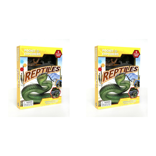2PK Reptiles Pocket Explorers Kids/Children Educational Book 3y+