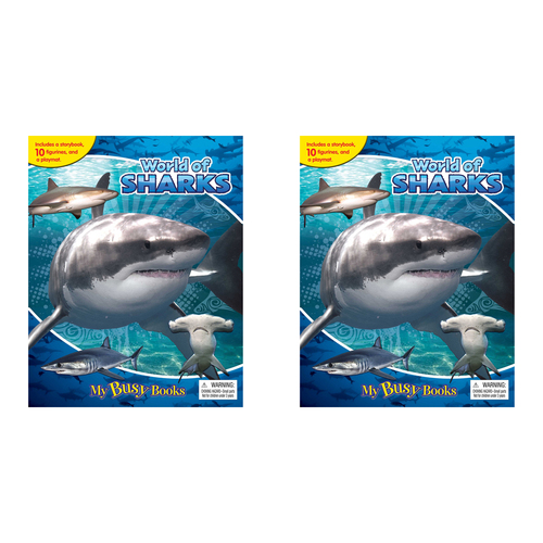 2PK Sharks My Busy Books Kids/Children Activity Kit 3y+